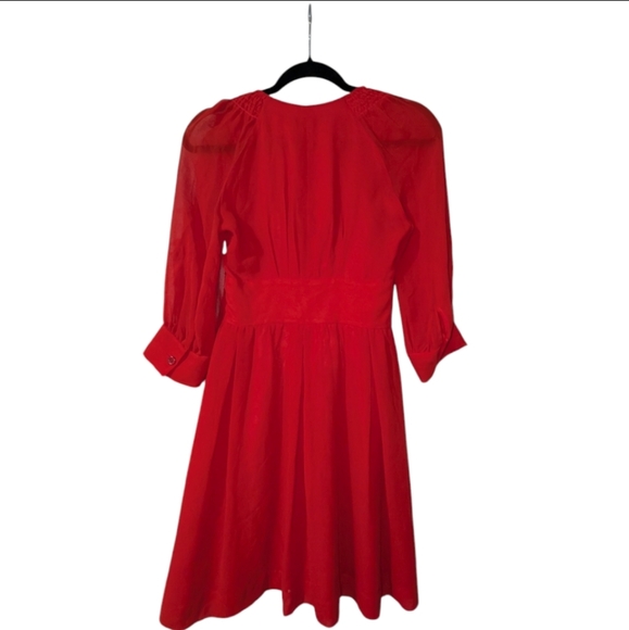 Armani Exchange Chic Red Long Sleeve Dress - Picture 2 of 3